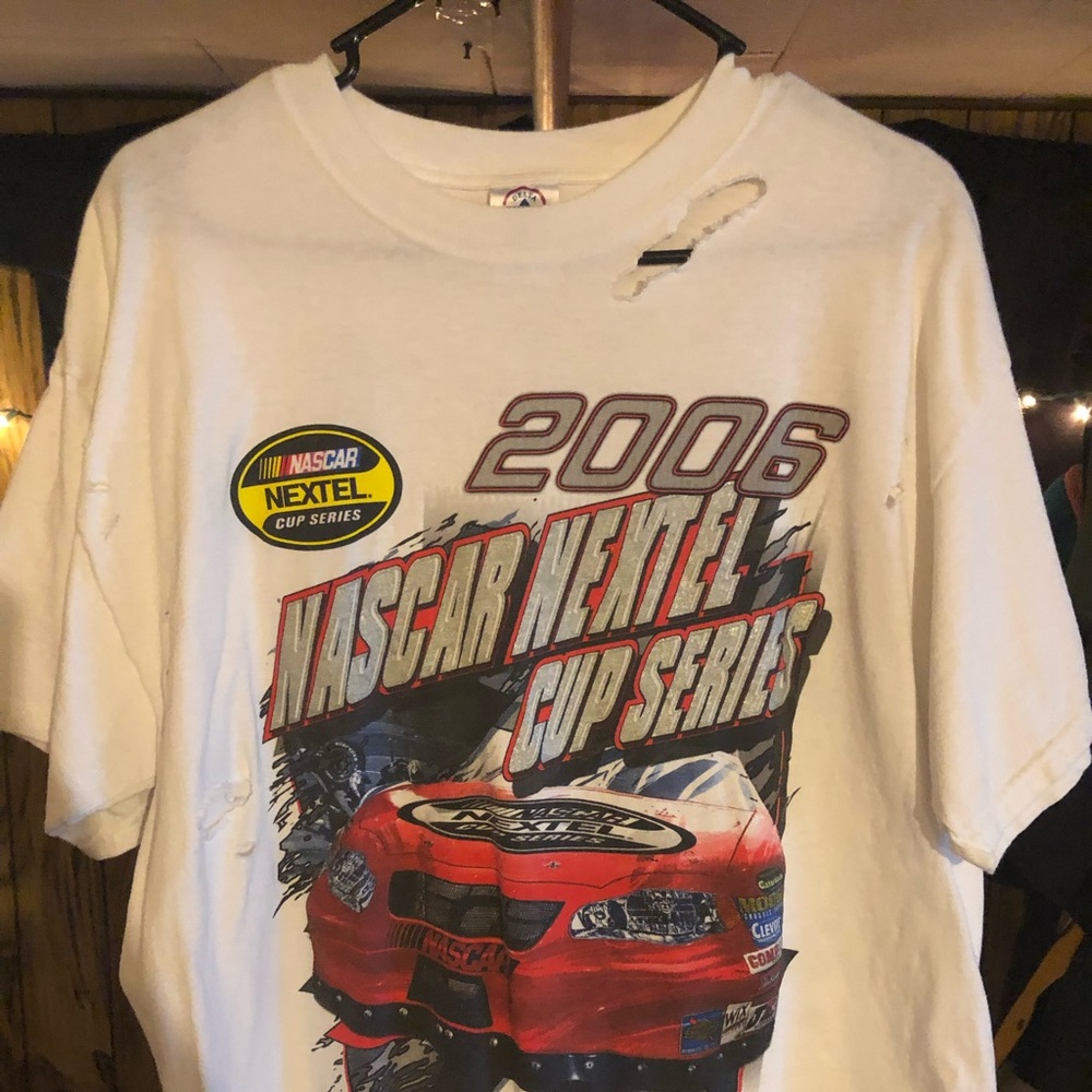 Custom distress 2006 NASCAR shirt